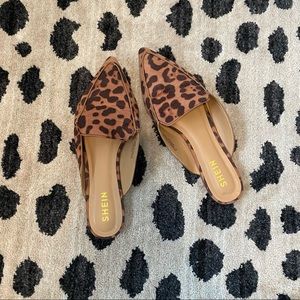 SHEIN Leopard-Print Mules | 8 1/2